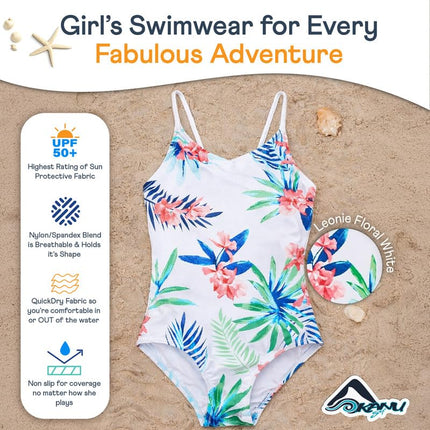 Kanu Surf Big Girls Kelly One Piece Swimsuit, Purple, 8