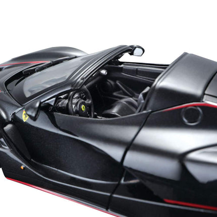 Maisto FERRARI LA FERRARI APERTA Build-It-Yourself Die-Cast Model Car Kit - 1:24 Scale, Black