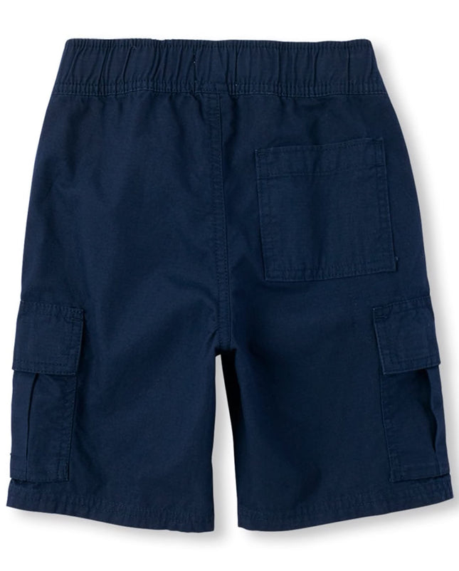The Children's Place Boys' Pull on Cargo Shorts, Tidal Single, 14