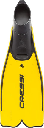 Cressi Rondinella Snorkeling Fins - Yellow, Size 45 - 46