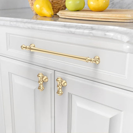 Asidrama 10 Pack 9 Inch(228mm) Gold Kitchen Cabinet Handles, Cabinet Pulls Kitchen Cabinet Hardware for Cupboard Drawer Pulls