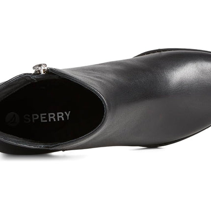 Sperry Women's Seaport Heel Boot, Black, 8.5 M US
