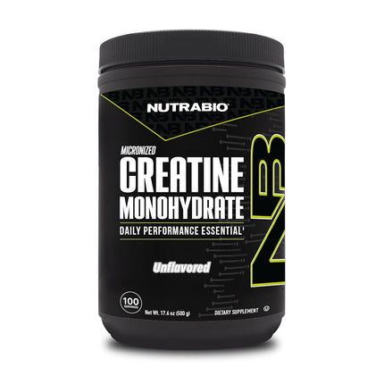 NutraBio - 100% Pure Creatine Monohydrate Powder -