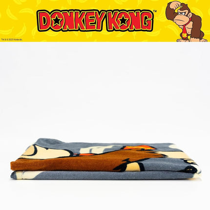 Franco Collectibles Nintendo Donkey Kong Gaming Soft Cotton Bath/Pool/Beach Towel, 60 in x 30 in, (100% Officially Licensed Product)