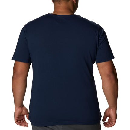 Columbia Men's Thistletown Hills Short Sleeve, Short Sleeve T-Shirt, Collegiate Navy Heather, X-Small