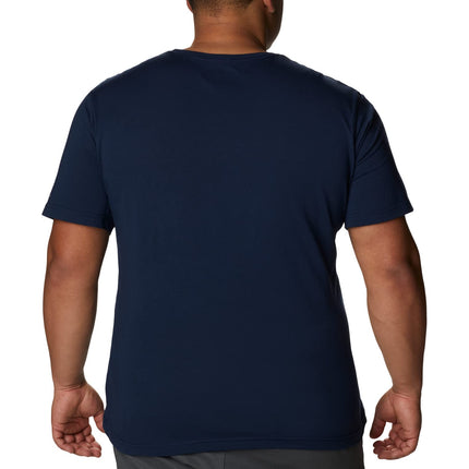 Columbia Men's Thistletown Hills Short Sleeve, Short Sleeve T-Shirt, Collegiate Navy Heather, X-Small
