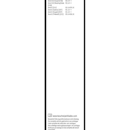 Bosch Wiper Blade Aerotwin A825S, Length: 600mm/600mm – Set of Front Wiper Blades - Only for Left-Hand Drive (EU)