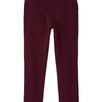 Jeggings en maille Ponte à enfiler pour fille The Children's Place, Rubine Single, 5 Plus