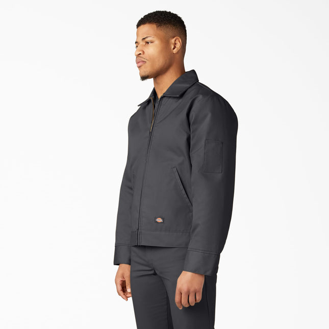 Chaqueta Eisenhower sin forro Dickies para hombre, carbón, talla XL