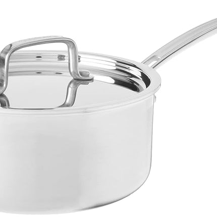 CUISINART MCP19-18N MultiClad Pro Stainless Steel 2-Quart Saucepan with Cover