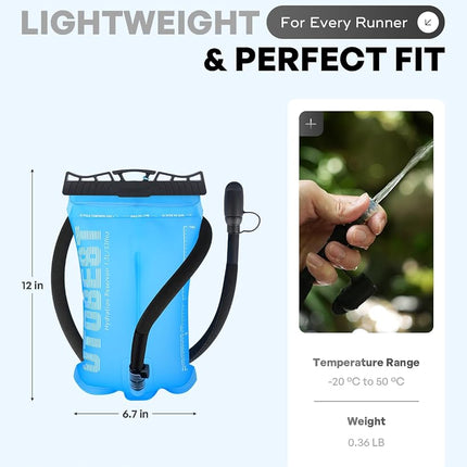 UTOBEST Water Bladder 1.5L Blue Hydration Bladder for Hiking Backpack