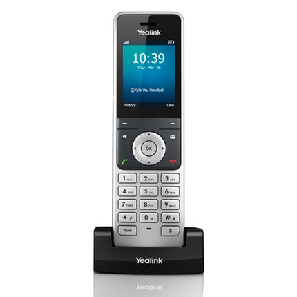 Yealink W76P, High-performance DECT IP Phone System Bundle with User-Centric Design and 2.4 Inch Colour Screen (Includes 1 x W56H Handset & 1 x W70B Base Station) – Black/Silver