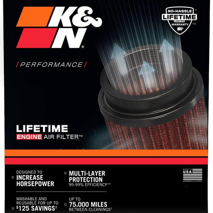 Filtro de aire de motor K&N: Alto rendimiento, prémium, lavable, filtro de repuesto: Compatible con ISUZU/HOLDEN/TOYOTA (Alterra, Rodeo, Jackaroo, Land Cruiser Prado, Hilux) de 1988-2007, E-2023