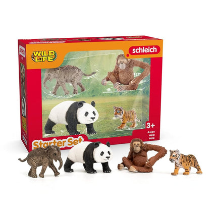 Schleich Wild Life - 4Pc Wild Life Asia Starter Se