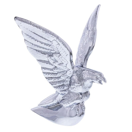 United Pacific 72007 Chrome American Eagle Hood Ornament, Metal Construction, Universal Two Stud Installation, Detailed Design - ONE Unit