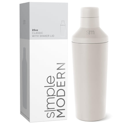 Simple Modern Cocktail Shaker Set with Jigger Lid 