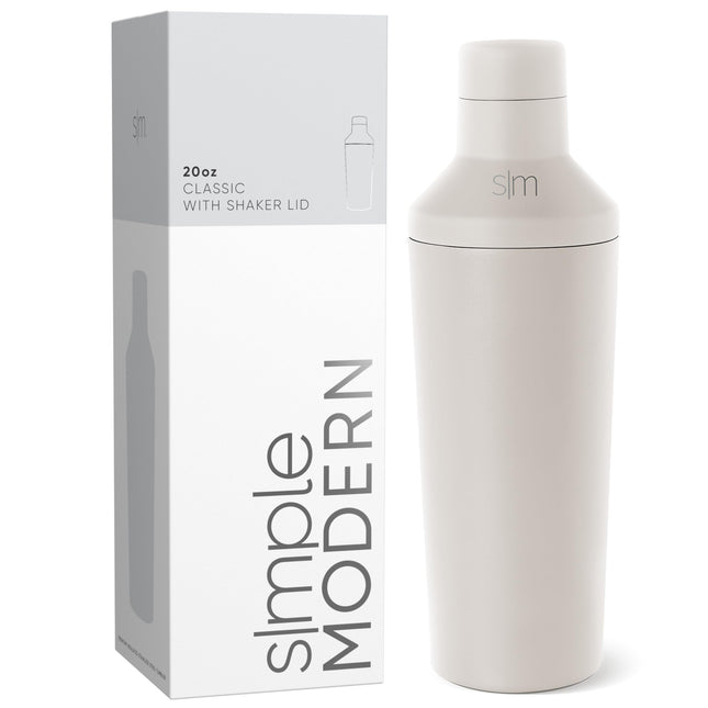 Simple Modern Cocktail Shaker Set with Jigger Lid 