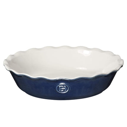 Emile Henry Fuente para Tarta HR Modern Classics, 23 cm, Azul, Hecho en Francia