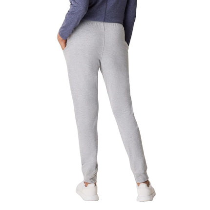 Hanes Women's Originals Joggers, 100% Cotton Jersey Sweatpants, 29" Inseam, Light Steel, XXL