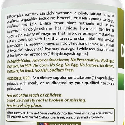 Best Naturals DIM Complex 100 mg 120 Capsules (120 Count (Pack of 2))