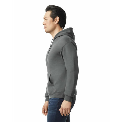 Gildan Men's Heavy Blend Fleece Hooded Sweatshirt, Charcoal, XXXL