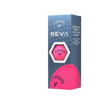 Callaway Golf REVA Golf Ball 2023, Pink, one dozen