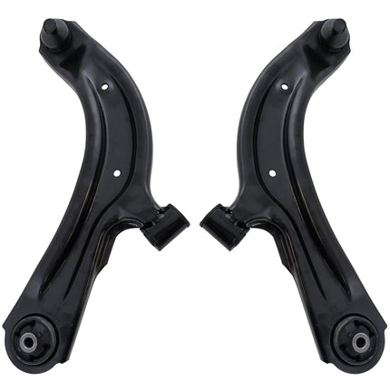 TRQ Kit de 2 triangles de suspension inférieurs avant gauche et droit avec rotule, compatible avec Chevrolet City Express 2015-2018, Nissan NV200 2013-2021, Sentra 2013-2019