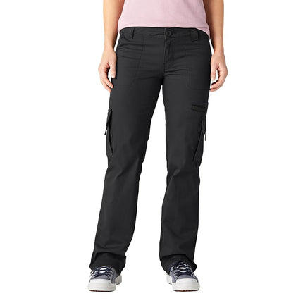 Dickies Women's Relaxed Cargo Pant,Black,8