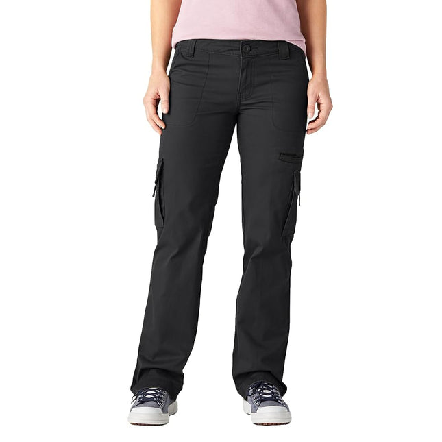 Dickies Women's Relaxed Cargo Pant,Black,6