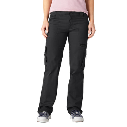 Dickies Women's Relaxed Cargo Pant,Black,10