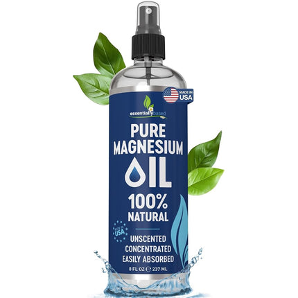 Essentially Based Magnesium Oil Spray | 236ml | Magnesium Spray for Muscles, Restless Legs & Aching Joints | Improve Sleep & Reduces Migraines | Transdermal Magnesium | Magnesium Chloride Oil