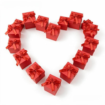 GP SUP 12 Pcs Squared Gift Boxes with Lids,Gold Kr