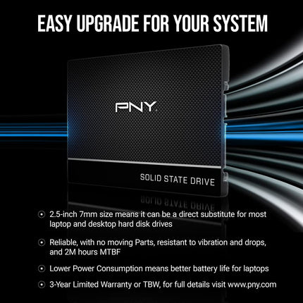 PNY CS900 250GB Internal SSD SATA III 2.5"