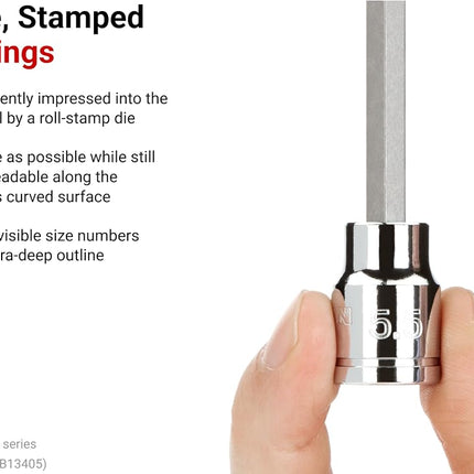 TEKTON 3/8" Drive x 7 mm Long Hex Bit Socket | SHB13407