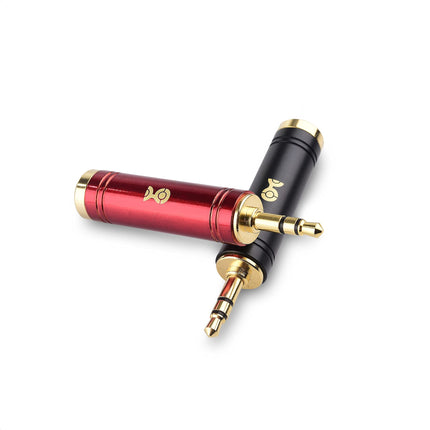 Cable Matters Paquete de 2 adaptadores de 3.5mm a 1/4, conector adaptador de micrófono macho de 1/8 a hembra de 1/4, adaptador de conector de auriculares de 6.35mm a 3.5mm