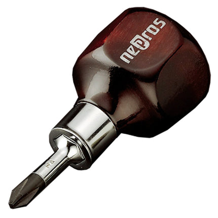 Ktc Wooden Grip Screwdriver (Stubby Cross, Torx He