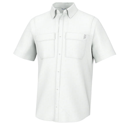 HUK Back Draft Solid Short Sleeve Button, Vented F