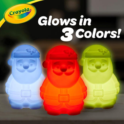 CRAYOLA Light Ups: Santa | Washable Santa Christmas Night Light | Colour, Wash, Repeat! | Batteries Not Included | For Ages 3+