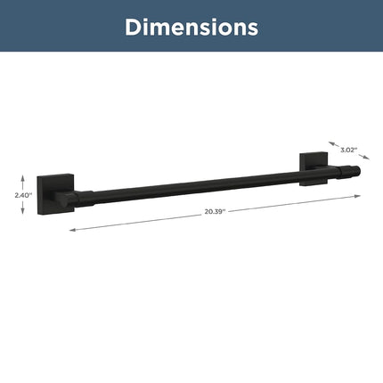 Franklin Brass MAX18-FB Maxted Towel Bar Flat Black