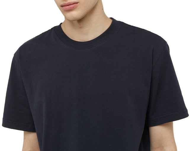 Dickies - Camiseta de cuello redondo de peso pesado para hombre, talla XXX-Grande, azul marino oscuro