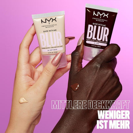 NYX Professional Makeup Bare with Me Blur Tint Makeup Foundation, 04 Light Neutral, 30 ml