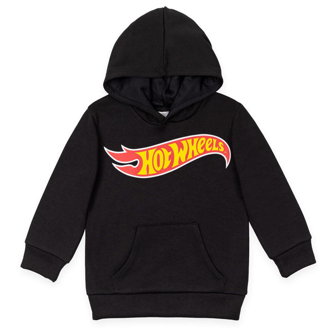 Hot Wheels Big Boys Fleece Pullover Hoodie with Po