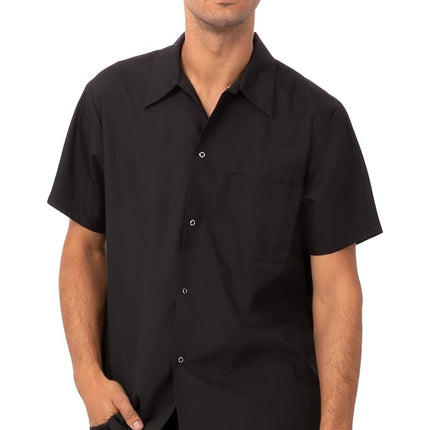 Chef Works Unisex Utility Cook Shirt, Black, 3X-Large