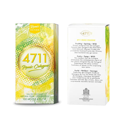 4711 Remix Cologne - Lemon by Muelhens for Unisex - 3.4 oz EDC Spray