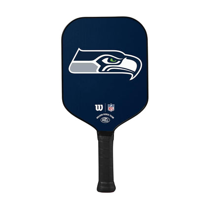 Wilson NFL Collection Fierce Team Pickleball Paddle - Grip Size 2-4 1/4", Seattle Seahawks