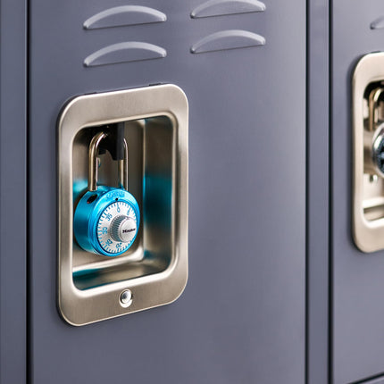 Master Lock 1561DLTBLU Locker Lock Combination Padlock, Light Blue, 1 Pack