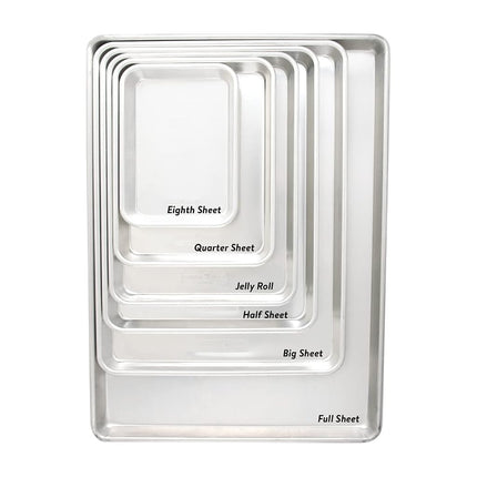 Nordic Ware Natural Aluminum Commercial Baker's Quarter Sheet, 2-Pack