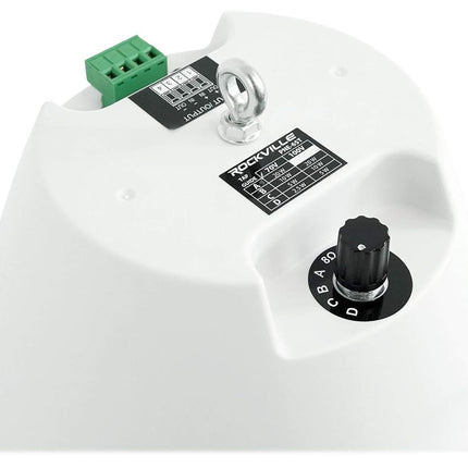 Rockville (6) PEN-65T White 6.5" 70V Hanging Pendant Speaker Commercial/Restaurant