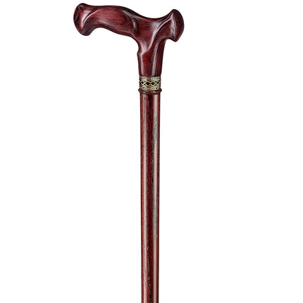 Asterom Walking Cane - Handmade, Ergonomic, Cane for Women - Wooden Walking Sticks for Seniors Women, Unique, Cool (Cherry, 36 Inches)