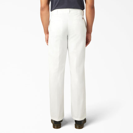 Dickies Pantalones de trabajo originales 874 para hombre, blancos, 28W x 32L